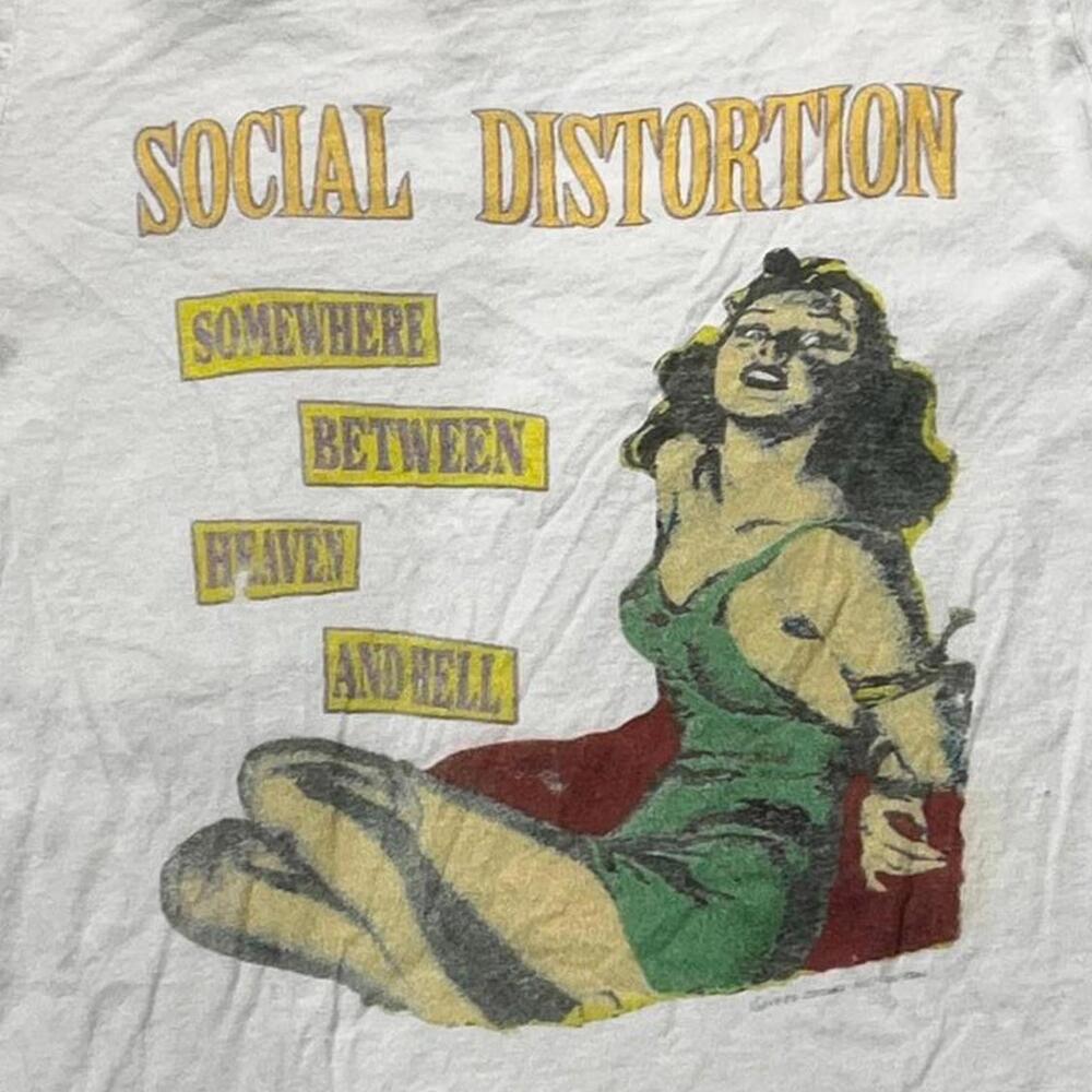 Social Distortion Preowned Medium Ringer Band T-shirt